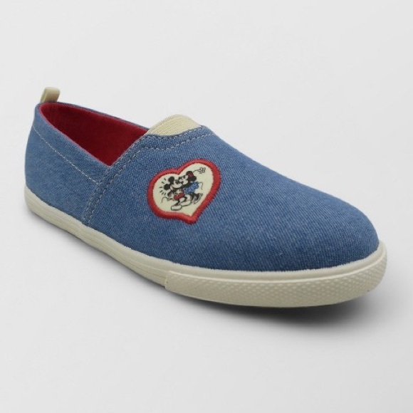 Mickey Mouse vintage girls slip ons - Picture 1 of 8